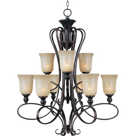 Maxim Lighting Infinity 9-Light 32.5" Wide Oil Rubbed Bronze Chandelier 21306WSOI
